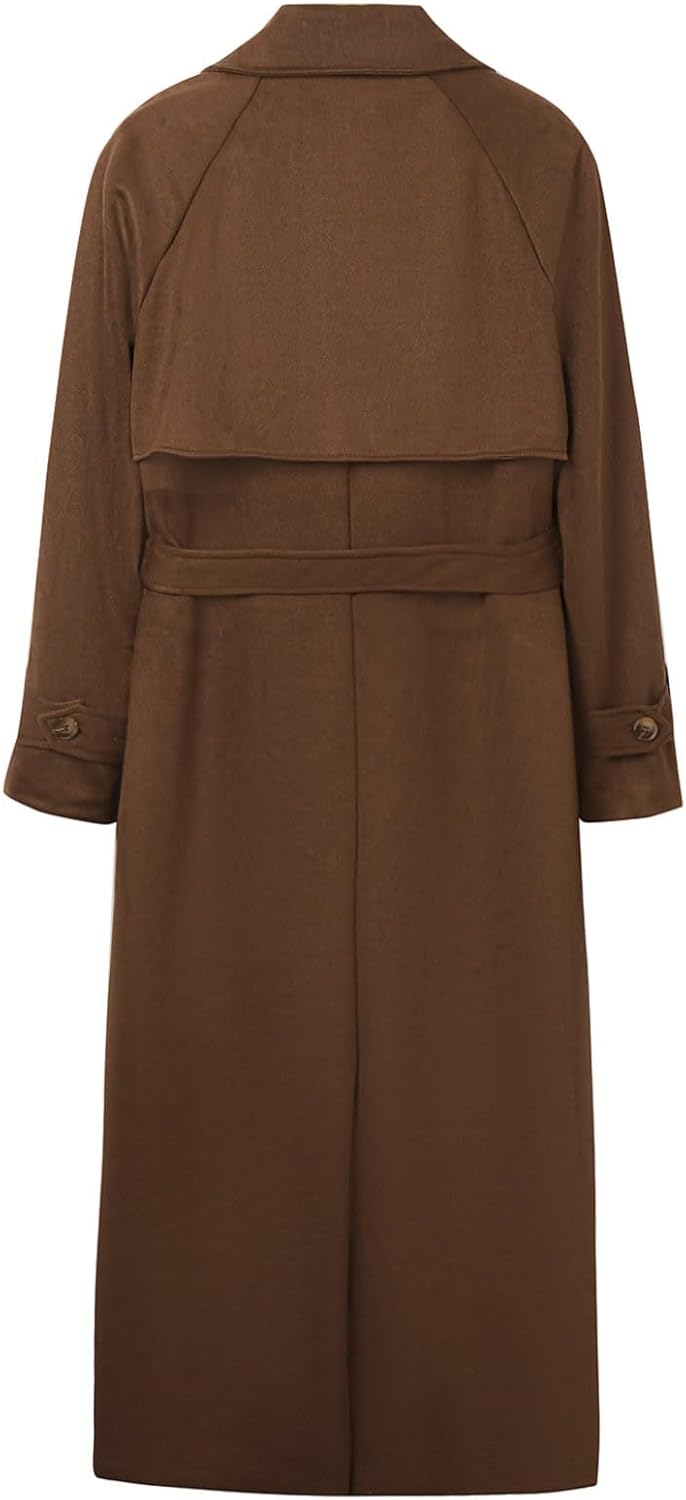 レディース ファッショナブルでレトロなブラウンカラーの長袖ウエストタイボタンジャケット スーツ 冬 卒業式 セットアップ スカート