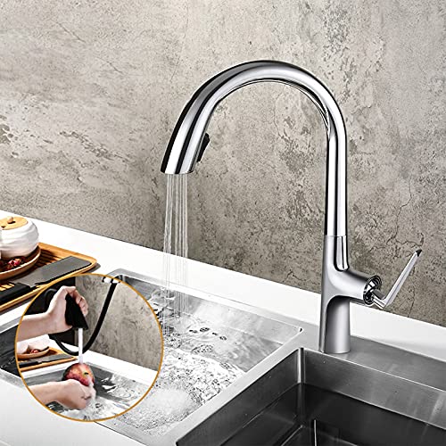 Robinet de cuisine à arc élevé avec douchette pour simplifier vos recettes - 6