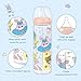 LittleForBig Adult Baby Bottle Ultra Printed Specialty Oversized Glass Feeding Baby Astros Pattern