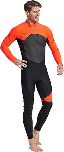 Miniatura 2 de Traje de neopreno de cuerpo completo para hombre, 0.118 in, traje de buceo, protección UV, manga larga, traje de baño de una pieza para esnórquel,