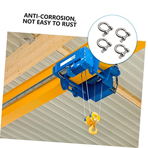 VILLFUL 8 peças de manilhas de fivela de arco, manilhas de recuperação de veículos, aço inoxidável,