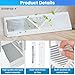 Aremae 1 Pack Baseboard Register Vent 15 Inch - RoundFlow Design for Maximum Air Flow - Smooth-Glide Air Adjust Lever - Heavy Duty Rust-Proof Steel - Tool-Free Easy Installation