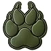 Produktbild LEGEEON Olive Drab OD K-9 Paw K9 Handler Dogs of War Morale Army Gear PVC Touch Fastener Patch