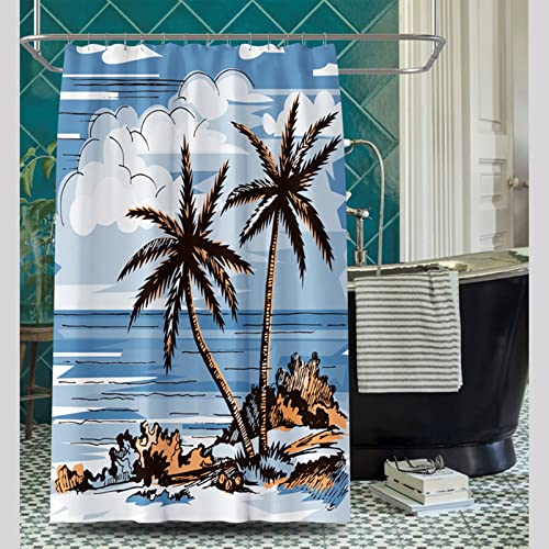 Rideau de douche large 240x200cm KnSam pour stopper les éclaboussures