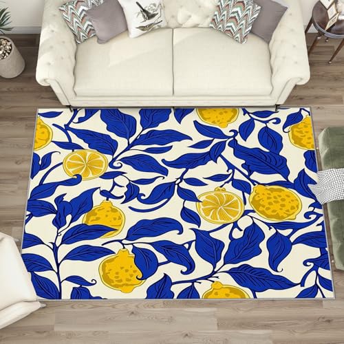 Tapete decorativo 5x7 cortado lavable antideslizante miniatura 2