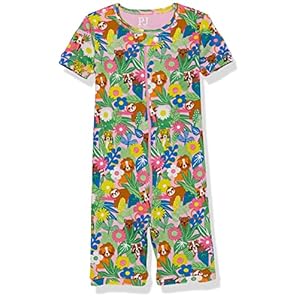 The Children’s Place Baby Girls’ and Toddler Snug Fit 100% Cotton Short Sleeve Zip-Front One Piece Footless Pajama