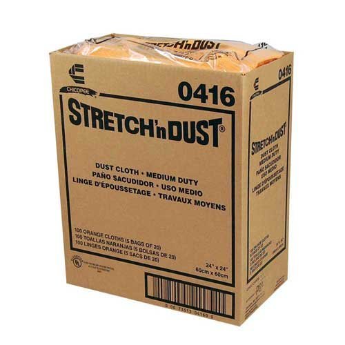 Chicopee Wipe Industrial Cloth Yellowith Orange Stretch N Dust Towel 23 5X24-100 per case
