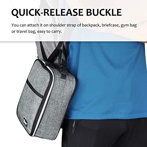 Small Insulated Lunch Bag For Men Women, Splash Proof Mini Portable Reusable Thermal Lunch Box Cooler Tote For Adults & Kids, Grey, 8.5In X 4In X 9.5In (L X W X H) #TOP4