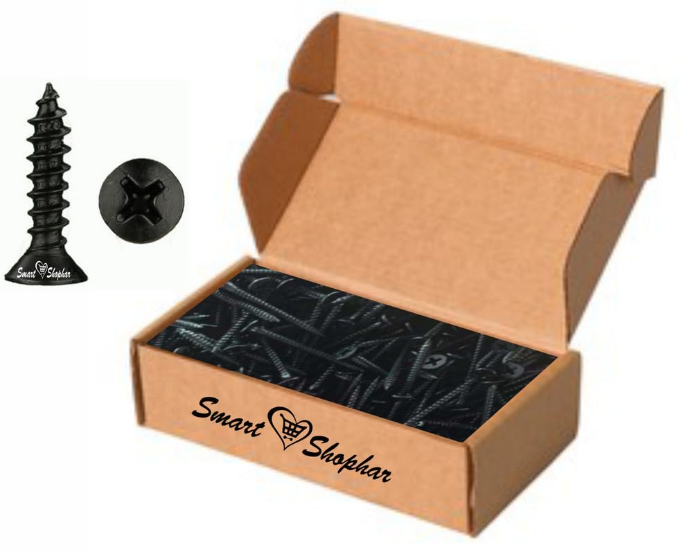 See full amazon price history chart for Smart Shophar Steel Phillips Flat Head Sheet Metal Screws 19 X 4 MM Black Oxide Finish, Pack of 1000 Pcs/Fine-Quality Fasteners/Reliable Performance/Suitable for Various Applications Smart Shophar Steel Phillips Flat Head Sheet Metal Screws 19 X 4 MM Black Oxide Finish, Pack of 1000 Pcs/Fine-Quality Fasteners/Reliable Performance/Suitable for Various Applications (B09RSPQG1K) Amazon Price History, Amazon Price Tracker