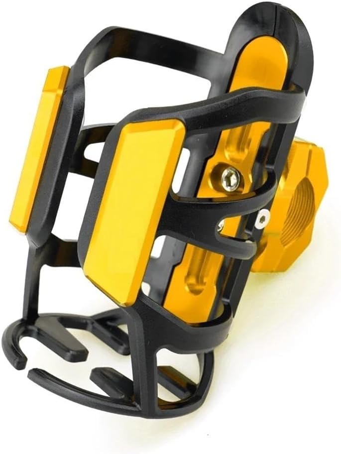 for Yama&ha YZ450 450FX 250FX 250X 250 125 85 WR450F 250F Motorcycle Water Bottle Beverage Cage Drinks Holder Water Cup Holder Drink Holder(Gold)