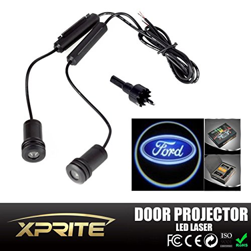 Xprite 5w 4th Generation 2x LED Car Door Laser Projector Ghost Shadow Step Light Logo for Ford