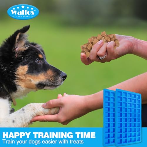 image for Walfos Square Silicone Molds, Silicone Dog Treat Molds for Baking and 