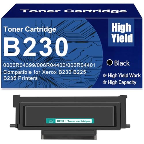 Image of High Yield B230 Toner Cartridges Replacement For Xerox B230 006R04399 006R04400 006R04401 For Xerox B230 B225 B235 Printers, No Chip,Black-3000 Page