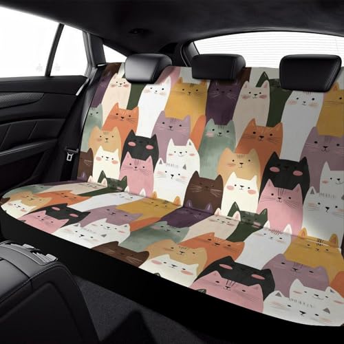 Housses de siège arrière pour camions et VUS motif chat