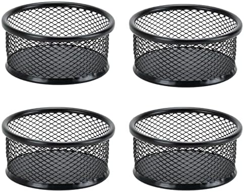 UgyDuky 4 PCS Mesh Paper Clip Holder Desk Paperclip Organizer Office ...