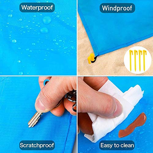 Goodjobb Esteira de praia para piquenique à prova d 'água, Esteira de praia para acampamento ao ar