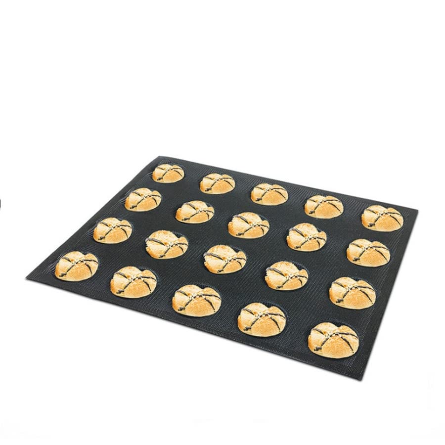 Stampo in Silicone a 20 Fori Torta T Mini Modello di Pizza Stampo per Hamburger Rotondo Pane Strumento Vassoio per Cottura Antiaderente