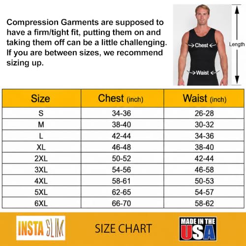 Image of Insta Slim - Made in USA 3 Pack Compression Muscle Tank Body Shapers for