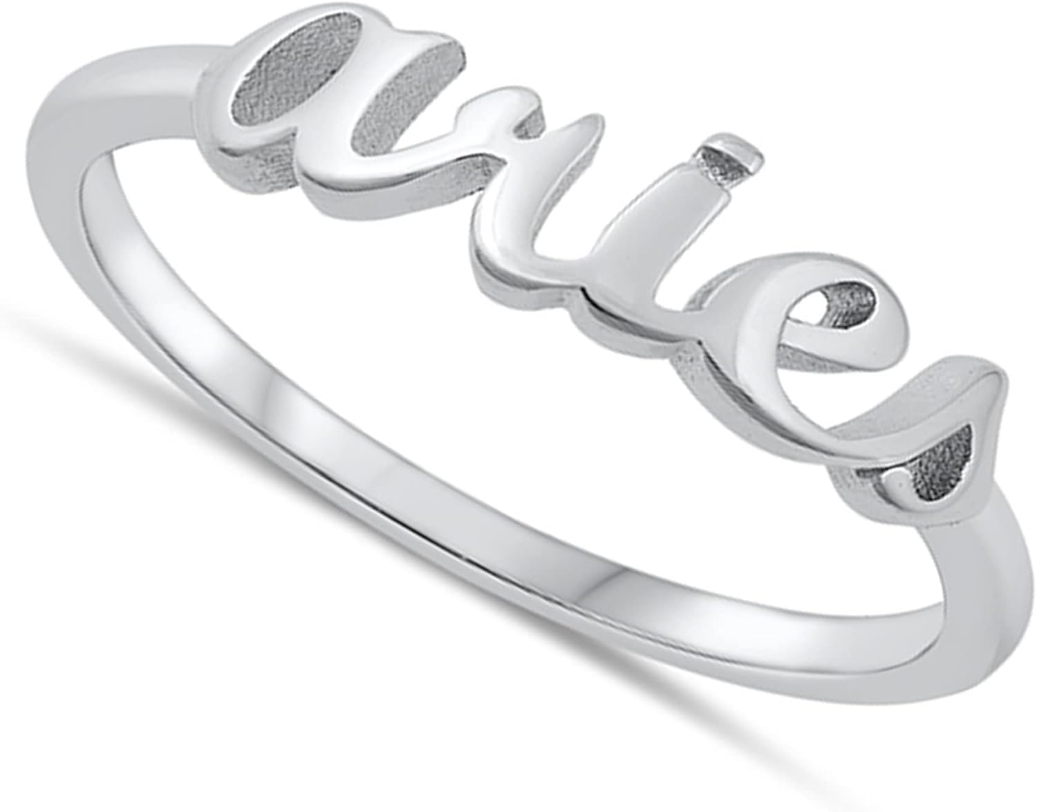 OLIE & JOLIE 925 Sterling Silver Zodiac Sign Ring Sizes 4-10