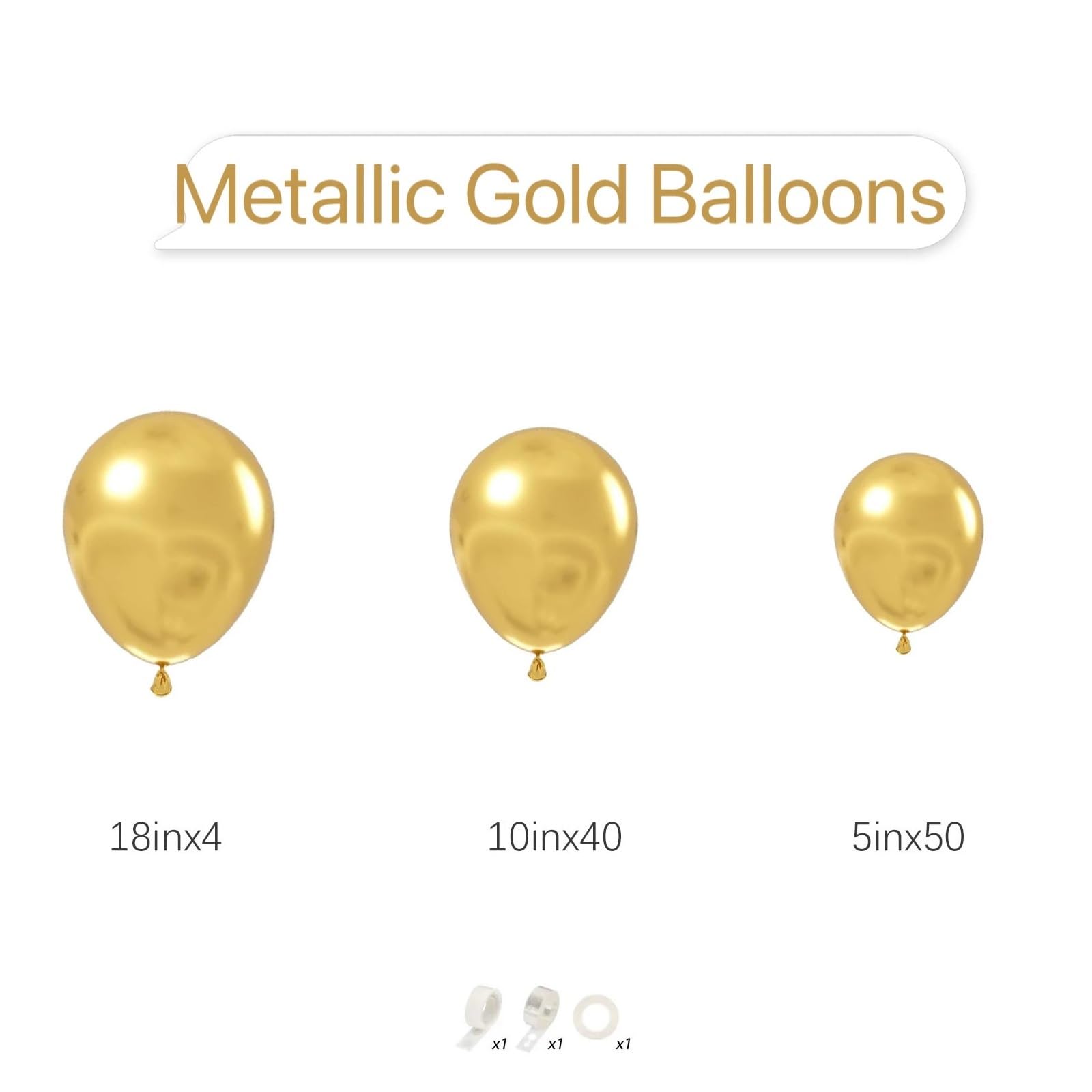 Kit De Arco Globos Dorado Metálico, 97 Uds., Guirnalda Dorados Metálicos for Graduación, Compromiso, Boda, Decoraciones for Fiesta Cumpleaños Para Fiesta