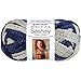 Coats Yarn Red Heart Boutique Sashay Team Spirit Yarn, Navy/Grey