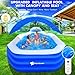 Inflatable Pool with Canopy, Large Inflatable Swimming Pool for Kids,Adult, Blow Up Pools with Seats,Backrest.Durable Thickened Inflatable Family Pools for Backyard,118