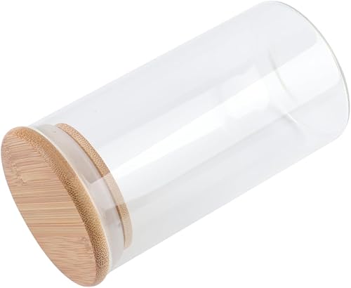 Miniatura 4 de BESTOYARD Tarro de té suelto para dulces, 3 piezas, recipiente hermético de vidrio para alimentos con tapa, recipiente de vidrio hermético para