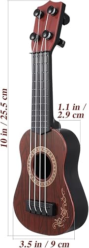 Miniatura 2 de Toddmomy Juguetes de ukelele para niños, ukelele de plástico, guitarra, juguete musical, ukelele clásico, instrumento musical, juguete educativo