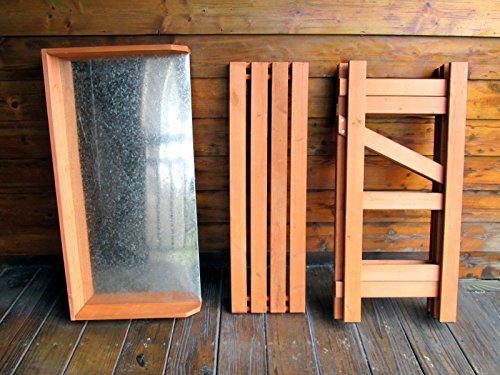 Merry Garden Folding Utility Table & Potting Bench, Natural Stained #TOP3