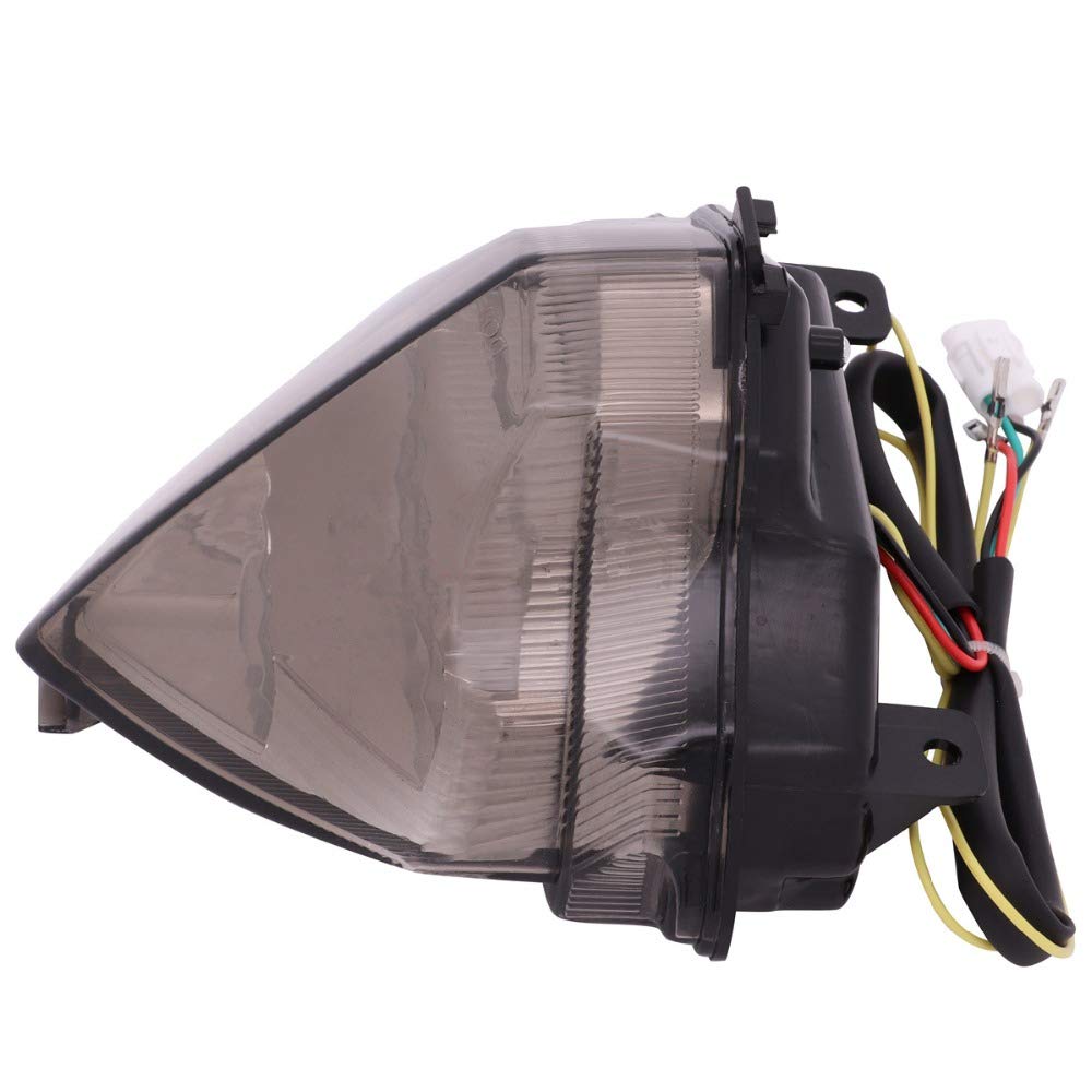 Fanale Posteriore A LED Con Indicatori Di Direzione Integrati Per Yamaha YZF-R1 2004-2006, Lente Fumè, Omologabile - 3