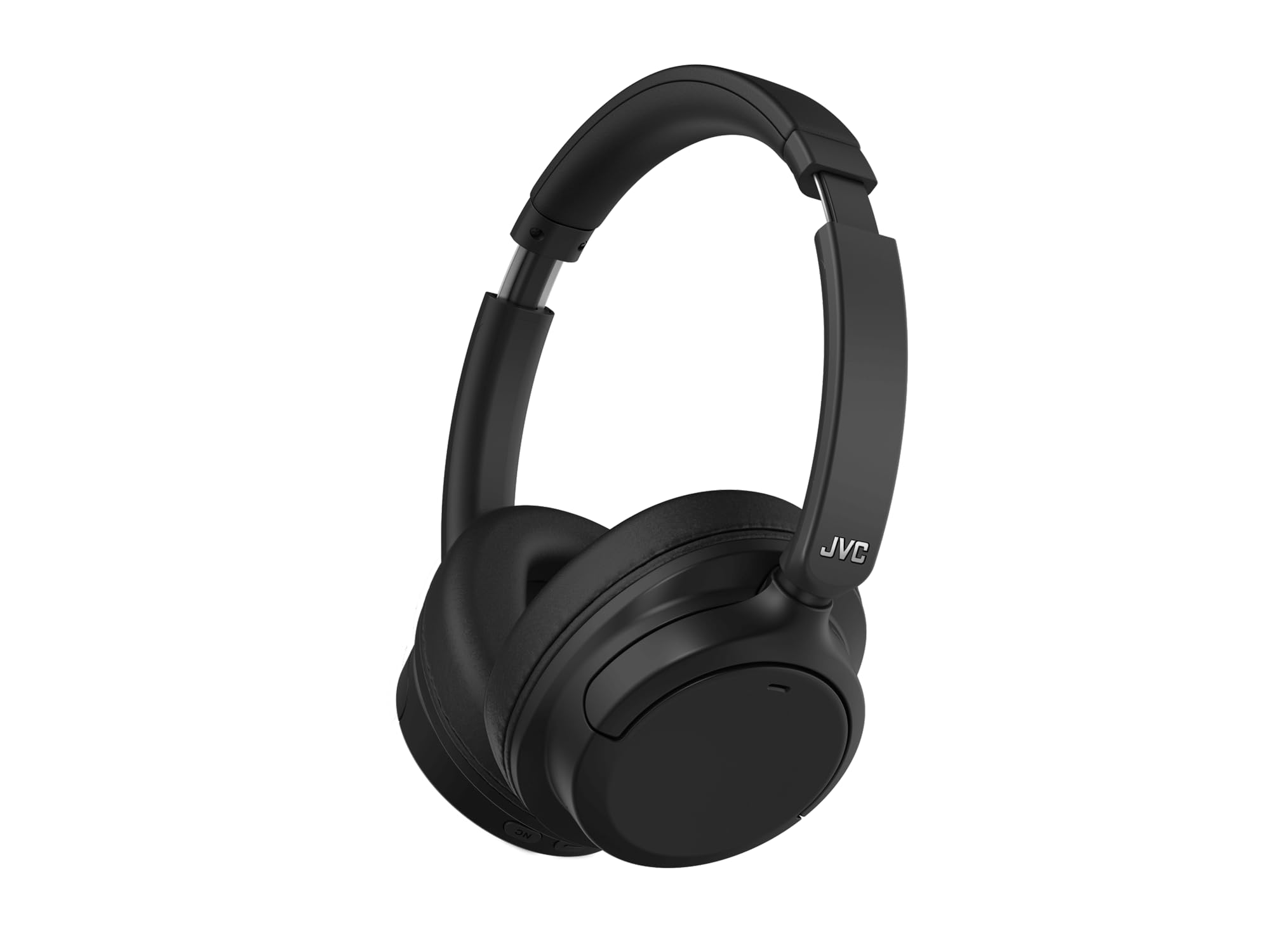 JVC Casque sans Fil à réduction de Bruit Hybride, Bluetooth 5.3, Batterie Rechargeable 50 Heures, Compatible Assistant Vocal, Conception Pliable dans 2 Sens, câble Amovible Inclus – HA-S95N-B (Noir)