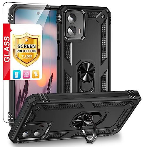 Coque Moto G 5G 2023 antichoc avec anneau magnétique et verre