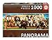Educa Cuccioli sulla panca pezzi. Rif. 19038 Serie Panorama. Perritos en el banco. Puzzle panorámico de 1000 piezas. Ref, Multicolore