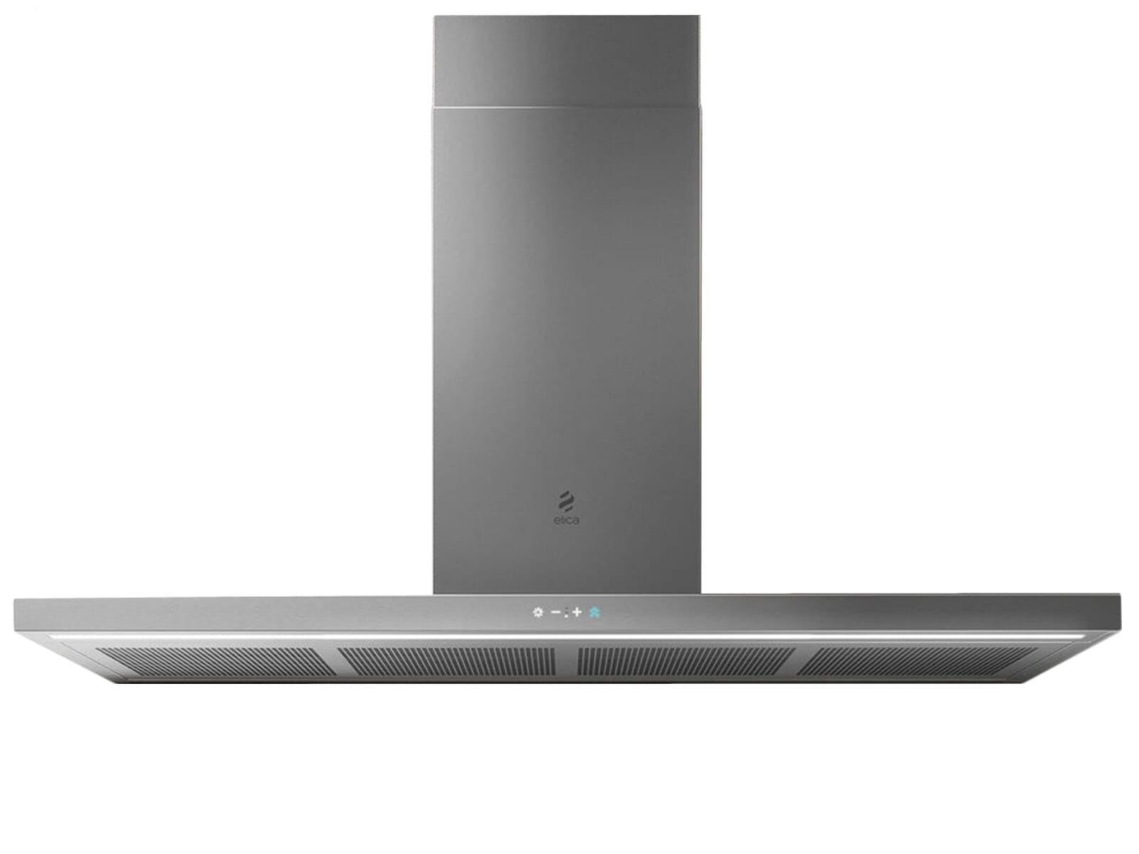 Elica Cappa aspirante sottile 120 120 cm in acciaio inox per ventilazione canalizzata/ricircolo