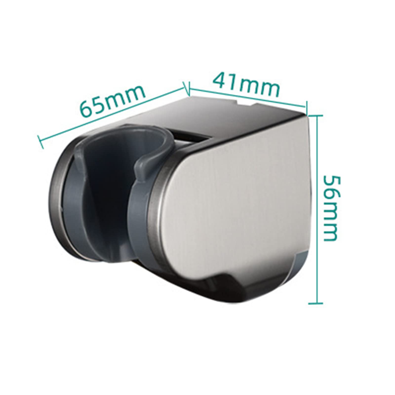 Soporte para Cabezal De Ducha, Soporte para Cabezal De Ducha De Mano ABS, Soporte para Varilla De Ducha Montado En La Pared, Instalación Perforada,Negro