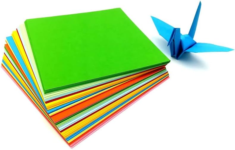 Origami Square Cardboard Large Double-Sided Color Paper Children&#