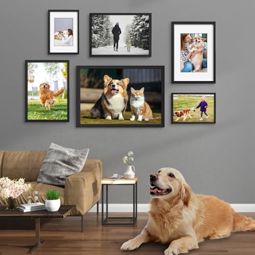 MEGAROOM Wood A3 Picture Frame - A3 Frame for 16.5 x 11.7 Inch (42 x 29.7 cm) Photo Wall Hanging - Photo Frame with Clear Perspex Front - Wall Mounting to Hang Portrait or Landscape (White) - Image 4