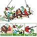 Huray Rayho Birds On Branch Stained Glass Suncatcher Cardinal Hummingbird Kingfisher Double Side Glass Panel Window Hanging Decor Bird Ornament Bird Lover Gift for Mom Grandma