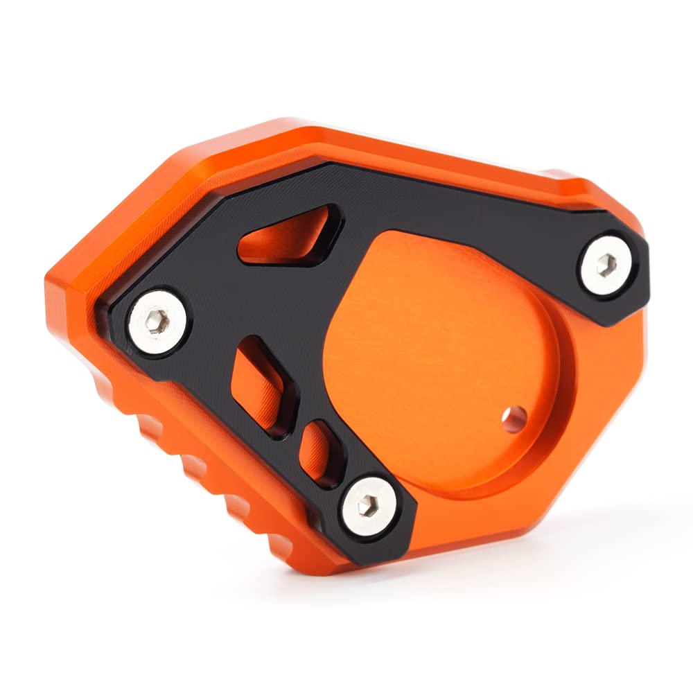 Modeer Per 790 890 1050 1090 1190 1290 Adventure 690 ENDURO R 690 SMC R cavalletto laterale ingrandimento piastra di estensione pad 790 890 1090 ADV R 1290 Super Adventure R/S/T (nero/arancione)