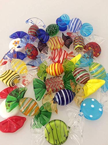 Uteruik Vintage Candy Ornament Glas Süßigkeiten Hochzeit Weihnachten Party Dekorationen Geschenk 15 St Ck Zuf Llige Auswahl