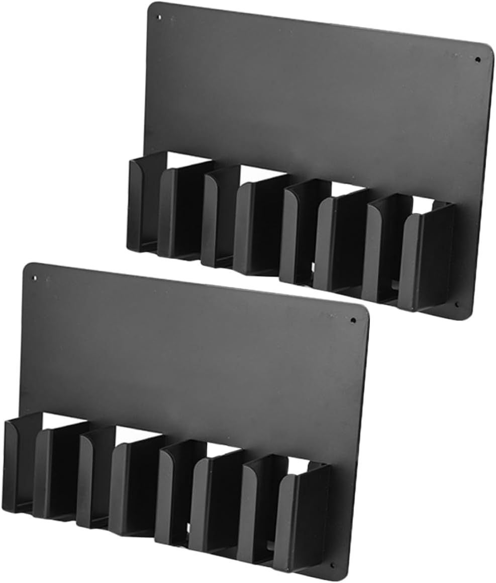 Hair Clipper Storage Stand 2pcs Wall Mounted Hair Trimmer Holder for Salon Universal Clipper Organizer Easy Access for Electric Clippers Space-Saving Design