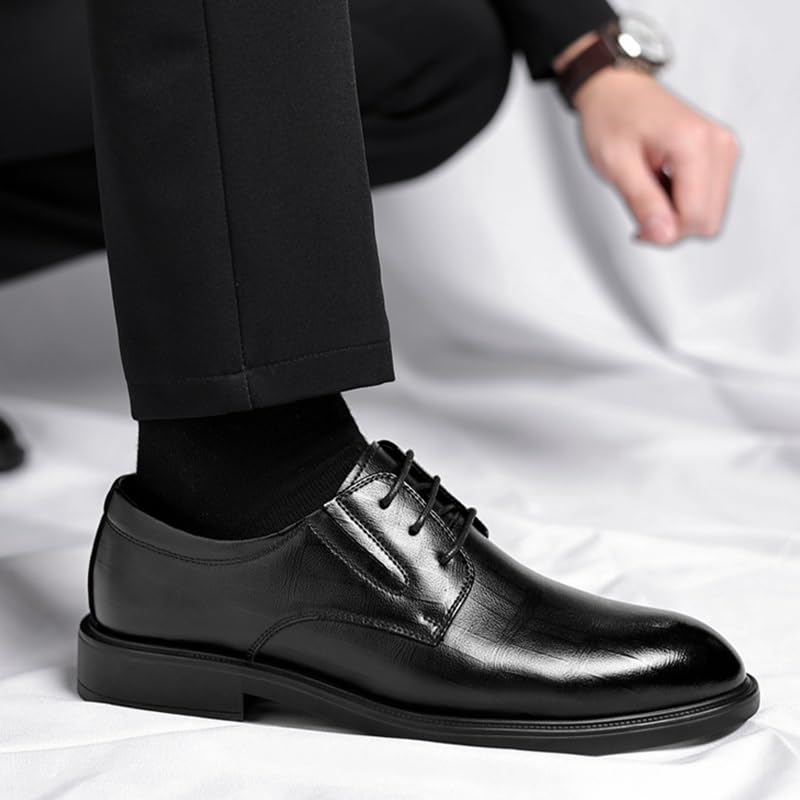 Men's Classic Formal Oxford Shoes Mens Retro Comfortable Business Height Increasing Non-Slip Softsole Walking Dress Shoes Classic Wingtip Oxfords4