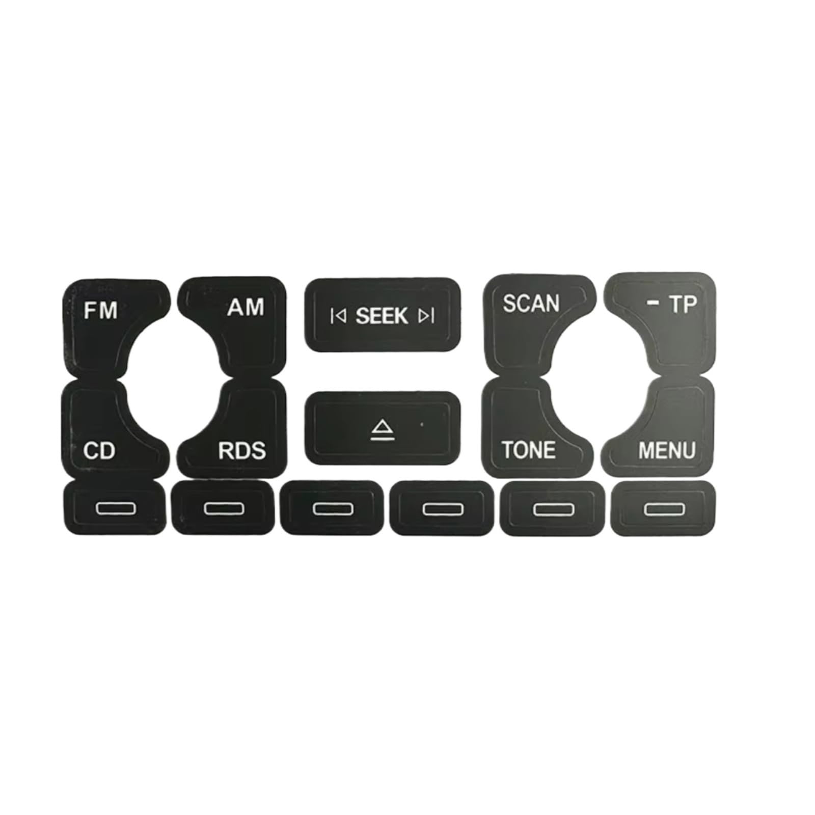 Car Button Stick Compatible with A4 B6 B7 A6 for A2 for A3 8L P Car Stickers Stickers Decals of Radio Button Repair Decals Accessories