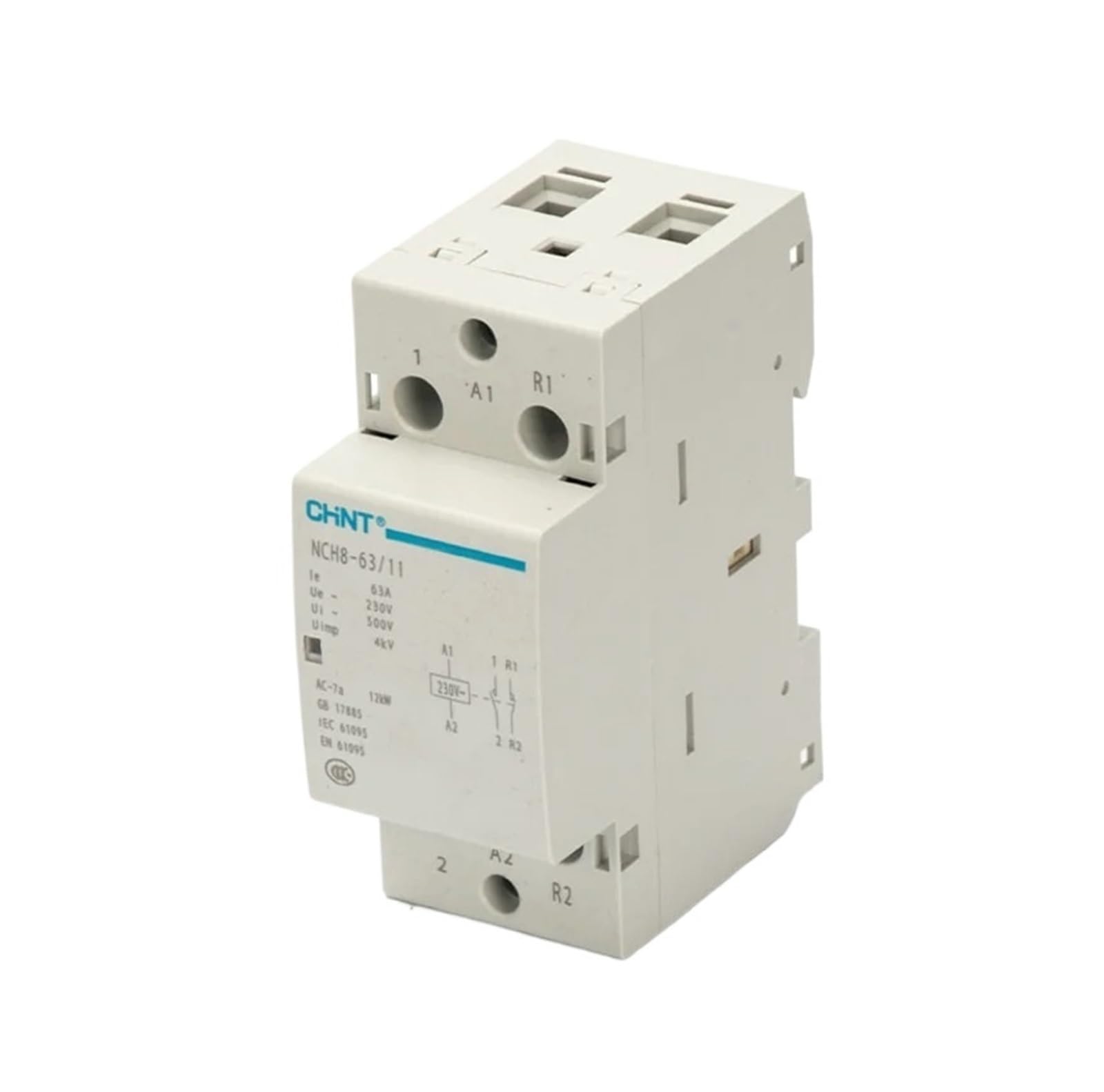Contacteur modulaire NCH8-63/20 AC 220V 230V 63A 1NO 1NC pour tableau