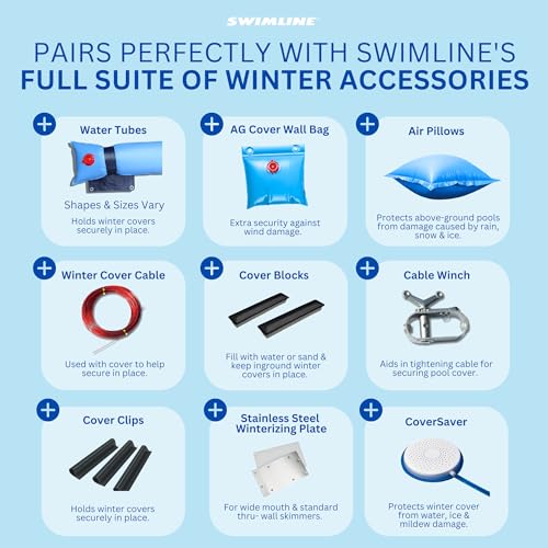 Cubierta de invierno resistente para piscina ovalada 18x24 ft miniatura 7