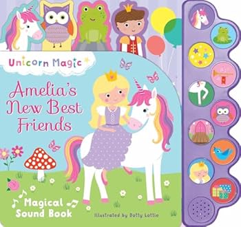 Hardcover 10 Button Sound - Unicorn Magic Book
