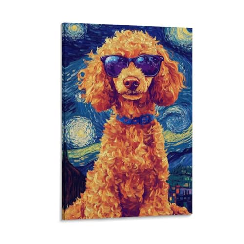 Affiche Poodle Murale Décoration Murale Idéale Pour Chambre Et Couloir
