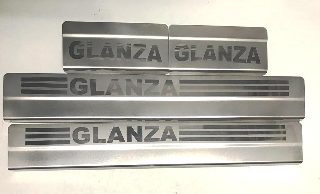 CARMART Stainless Steel Door Sill/Foot Step Plates Set of 4 for