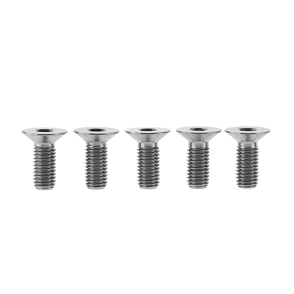 DWAMMEBRS Bolts DIN7991 M6x10 12 15 20 25 30 35 40 45mm Countersunk Hex Socket Screws Pack of 5(Titanium,M6x15mm)