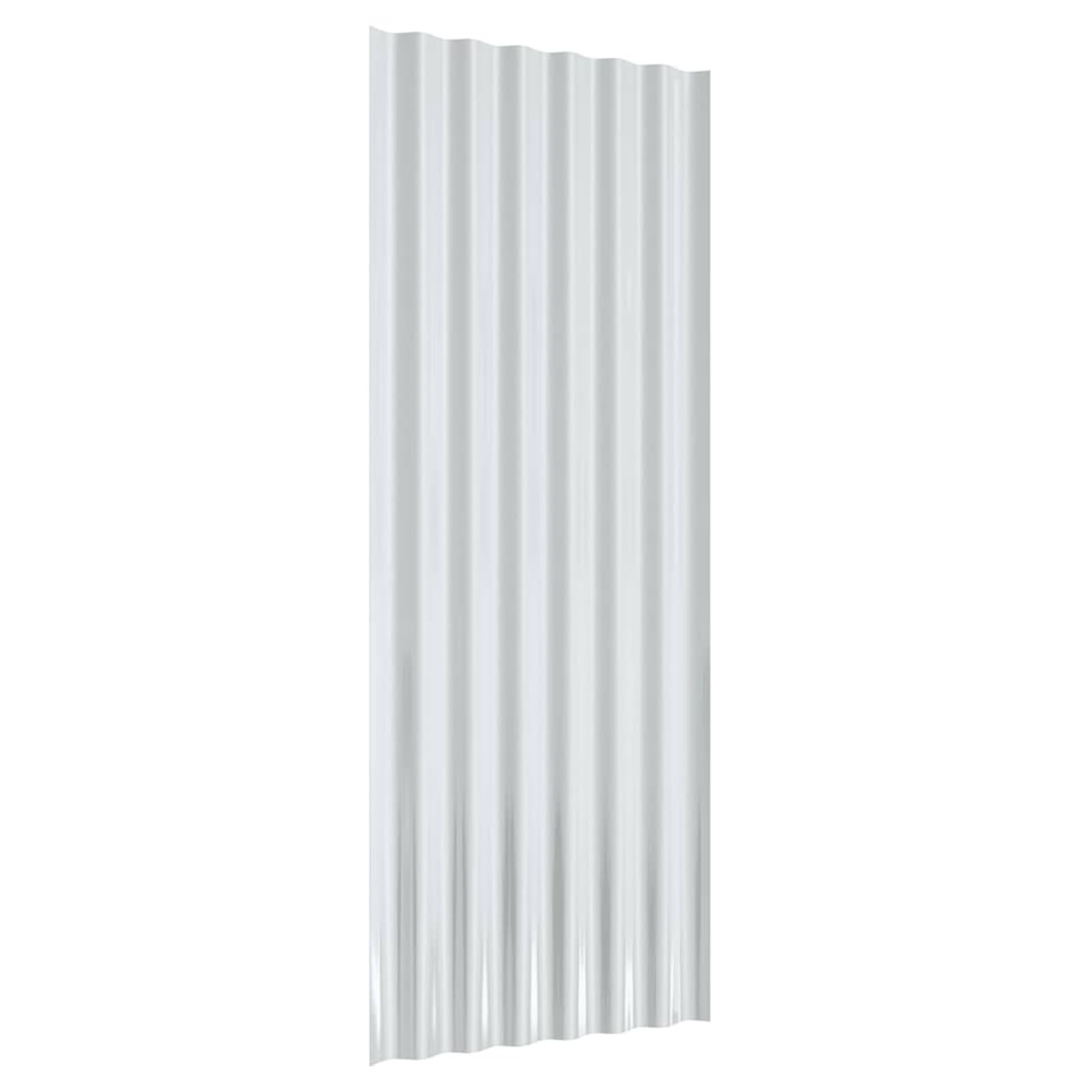 Rantry Casa Pannelli per Tetto 12 Pezzi Acciaio Verniciato Antracite 100x36 cm, Pannelli Decorativi per Pareti per Mobili da Interni/Esterni Camera da Letto